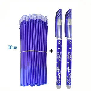 Set Of 2 Pen With 20 Erasable Blue Ink Refill
