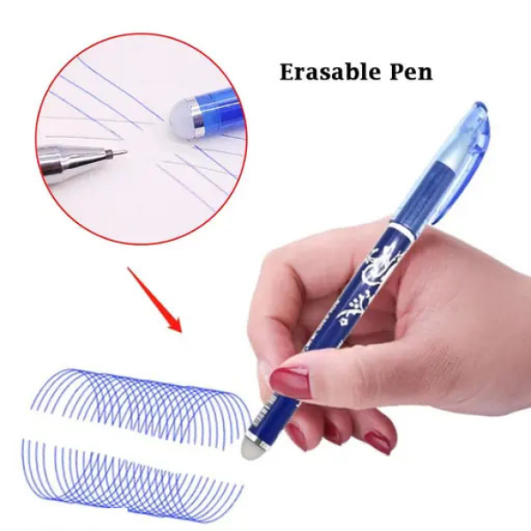 Set Of 2 Pen With 20 Erasable Blue Ink Refill - Image 5