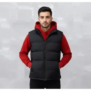 Set Of 2 Pics Winter Warm Plain Hoodies And Half-Jacket.