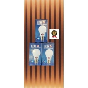 (Set of 3) GL 3W Led Bulb B22 Cool daylight With 2 years warranty 3 Watt 3 W 80% Energy saver