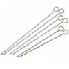 Set of 6 Round Metal Skewers 21 Inch Reusable Bbq Skewers Kebab Sticks for Grilling Meat Shrimp Chicken Vegetable Outdoor Cooking