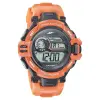 SF Digital Dial Orange PU Strap Watch for Men