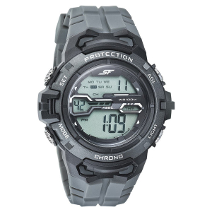 SF Digital Dial PU Strap Watch for Men