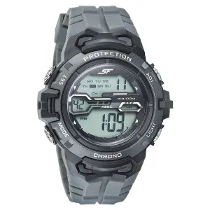 SF Digital Dial PU Strap Watch for Men