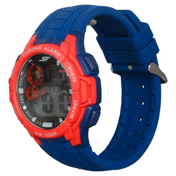 SF Digital Dial Silicone Strap Watch for Men - Image 2
