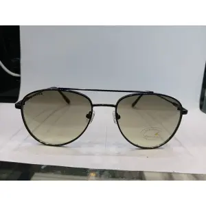 Shiny Black Aviator Unisex Sunglasses M256GR4V