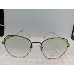 Shiny Gold Round Unisex Sunglasses M255GR5