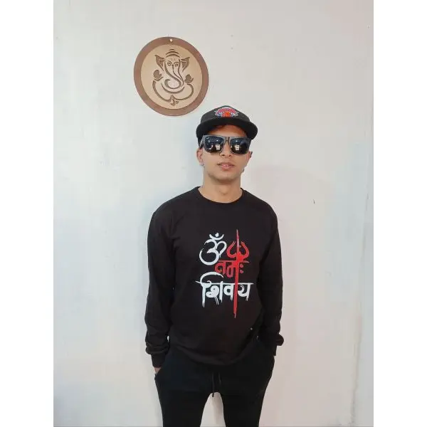 Shiva Printed Summer Cotton Terry Sweatshirt For Men's. - Image 2