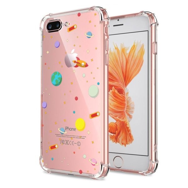 Shockproof Clear Phone Case For Apple iPhone 7/8 Plus, Transparent Protection Back Cover - Image 2