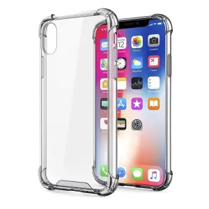 Shockproof Clear Phone Case For iPhone X/XS, Transparent Protection Back Cover