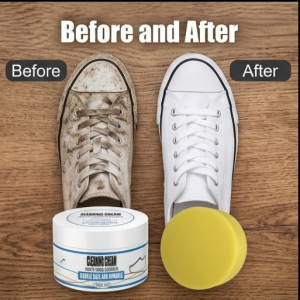 Shoe Cleaner | Shoe Polish Cleansing Cream - White Shoe Deontaminate Paste