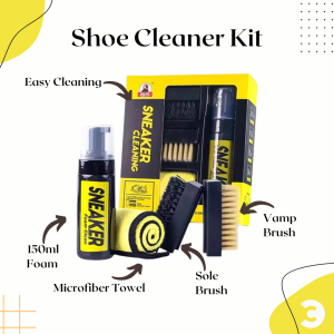 Shoes Cleaner Kit For Shoes | Shoes / Sneaker Foam | Shoes Foam | Sole Brush & Vamp Brush | Microfiber Towel by Comfort Corner