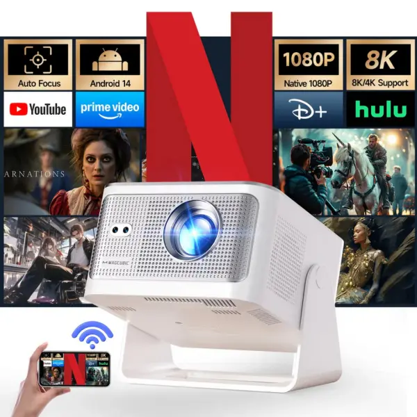 Magcubic HY350Max Smart 1080p Projector with Android 14 - Image 4