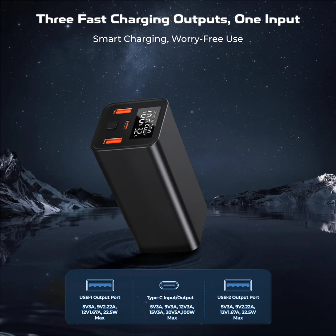 Ultima Boost 20K Ultra Max 20,000mAh 100W Super Fast Type-C PD Charging Powerbank - Image 2