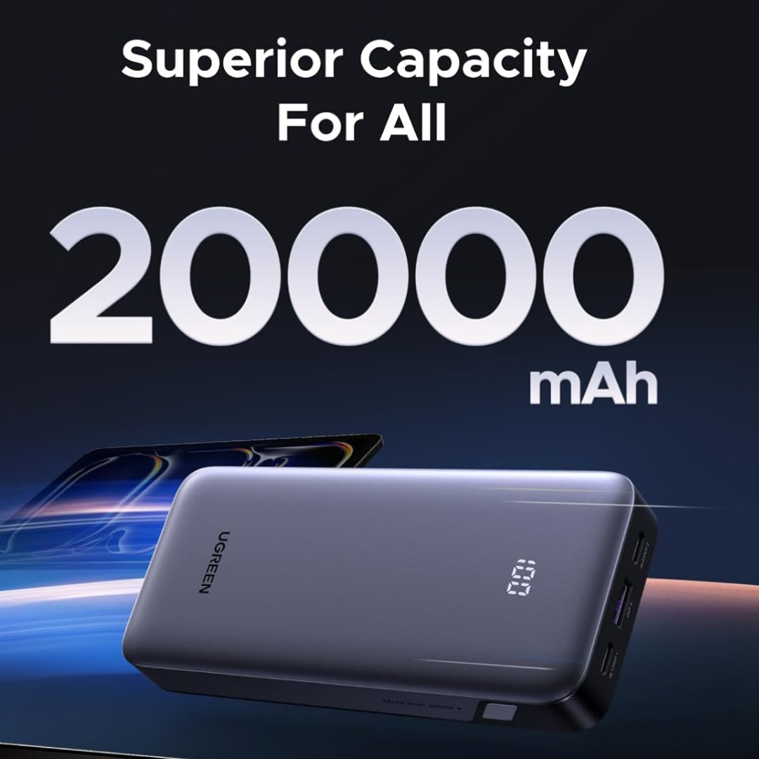 UGREEN 20000mAh 30W PD Fast Charging Power Bank - Image 2