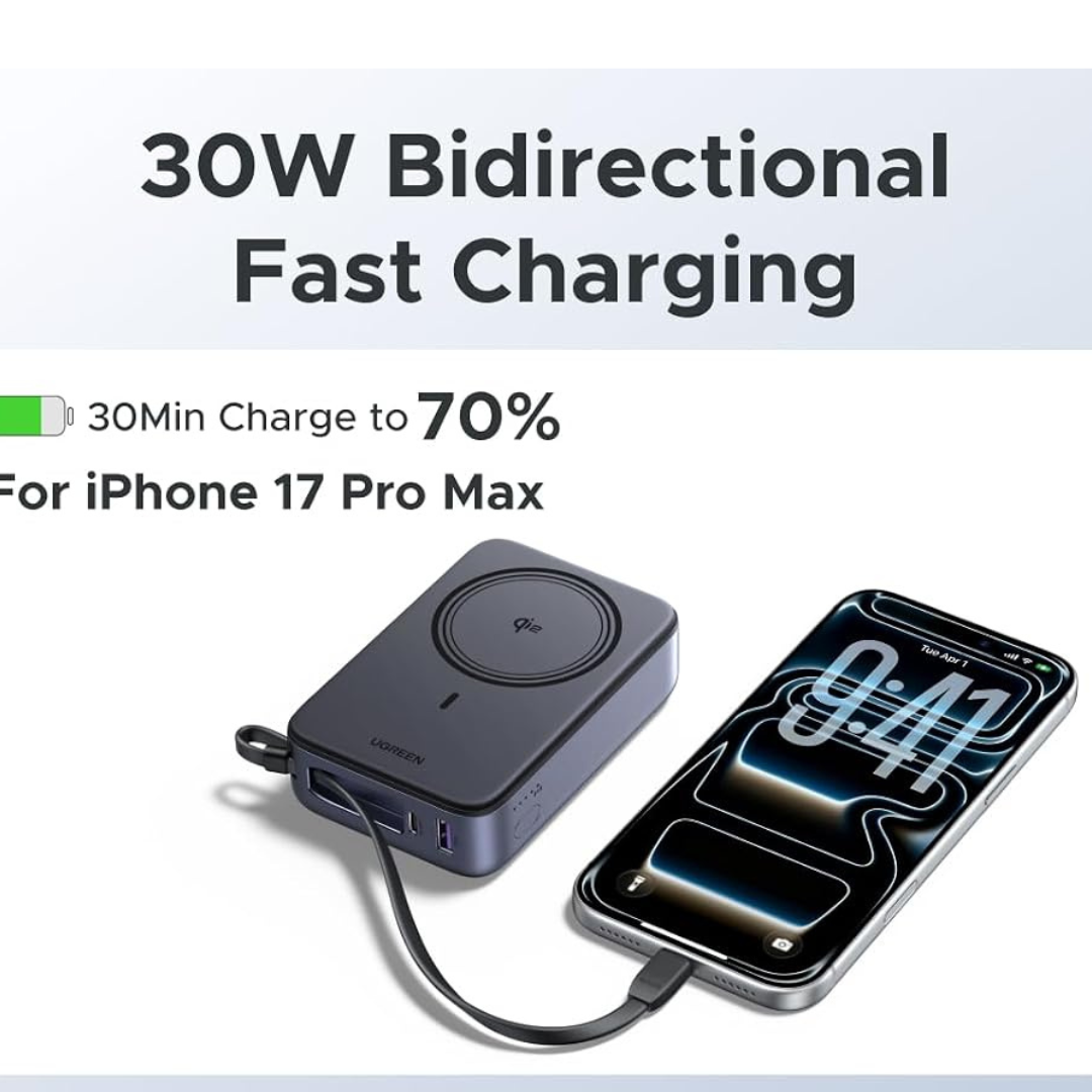 UGREEN 20000mAh 15W Qi2 Wireless Power Bank Overview - Image 10