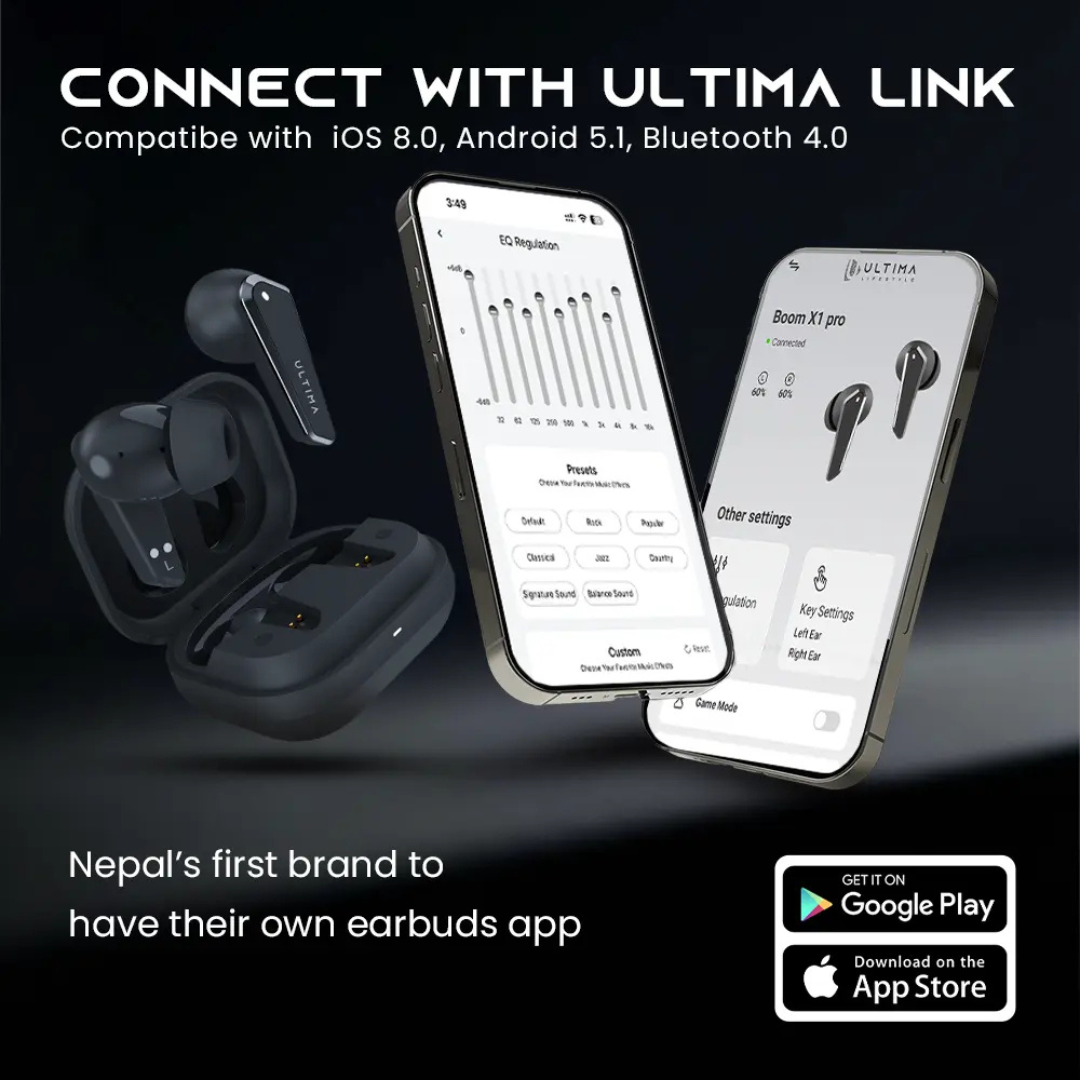 Ultima Boom X1 Pro Earbuds with Deep Bass - Image 5