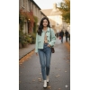 Short Coat Design Jacket.It Has Check Pattern. Different Sizes Available.