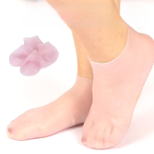 Silicon Socks Heel for Crack (1 Pair) Spa Gel Socks for Women and Men