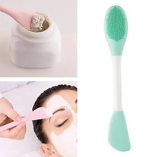 Silicone Facial Mask Brush Modeling Mask Brush Exfoliating Face Mask Brush Blue Silica Gel Silicone Brush Miss Dual Use - Image 4