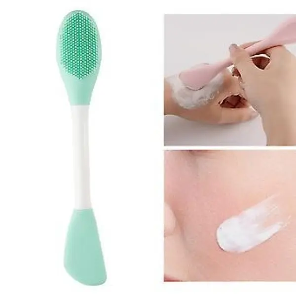 Silicone Facial Mask Brush Modeling Mask Brush Exfoliating Face Mask Brush Blue Silica Gel Silicone Brush Miss Dual Use - Image 5
