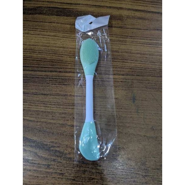 Silicone Facial Mask Brush Modeling Mask Brush Exfoliating Face Mask Brush Green Silica Gel Silicone Brush Miss Dual Use - Image 2