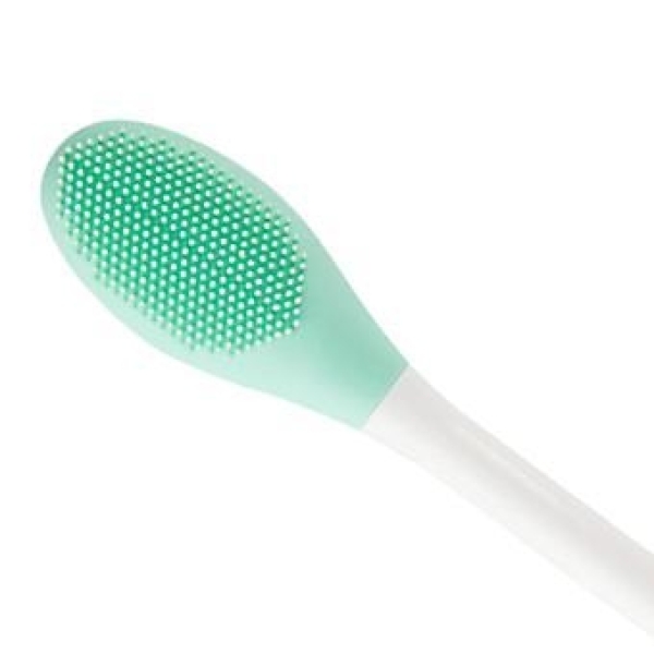 Silicone Facial Mask Brush Modeling Mask Brush Exfoliating Face Mask Brush Green Silica Gel Silicone Brush Miss Dual Use - Image 4