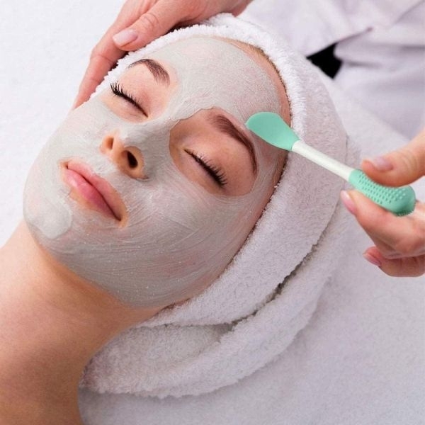 Silicone Facial Mask Brush Modeling Mask Brush Exfoliating Face Mask Brush Purple Silica Gel Silicone Brush Miss Dual Use - Image 3