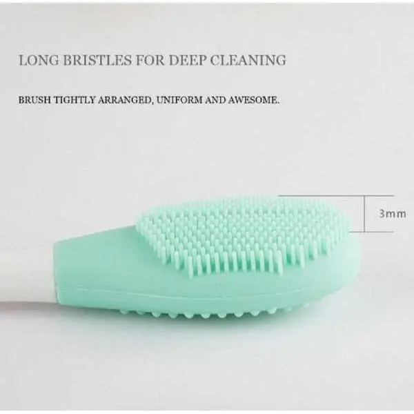 Silicone Facial Mask Brush Modeling Mask Brush Exfoliating Face Mask Brush Purple Silica Gel Silicone Brush Miss Dual Use - Image 3