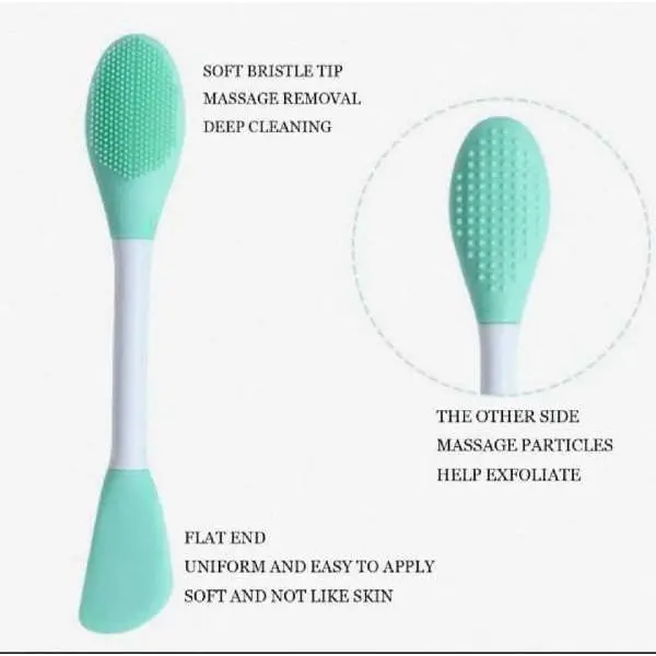 Silicone Facial Mask Brush Modeling Mask Brush Exfoliating Face Mask Brush Purple Silica Gel Silicone Brush Miss Dual Use - Image 4