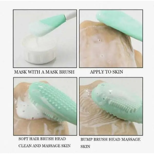 Silicone Facial Mask Brush Modeling Mask Brush Exfoliating Face Mask Brush Purple Silica Gel Silicone Brush Miss Dual Use - Image 5