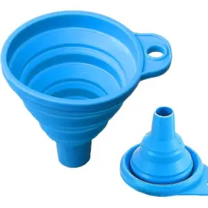 Silicone Flexible and Foldable Funnel for Liquid and Food Transfer Multiple Colors