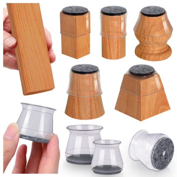 Silicone Furniture Leg Floor Protectors with Noise Reduction and Anti-Scratch - Easy Install Chair Leg Caps - Image 5