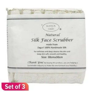 Handmade Natural Silk Face Scrubber: Made From Zaguri (Set of 3) 1