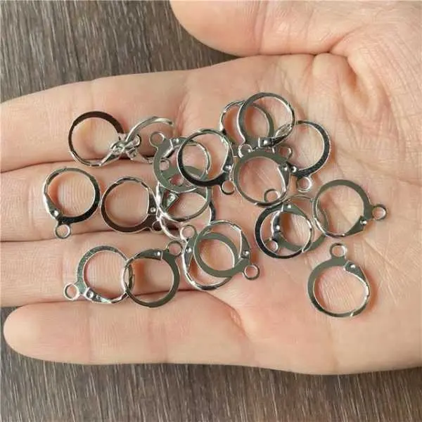 Silver Ear Hook 20 Piece Huggies Earrings - Image 3