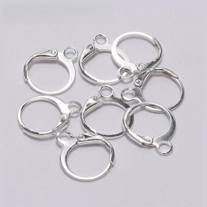 Silver Ear Hook 20 Piece Huggies Earrings