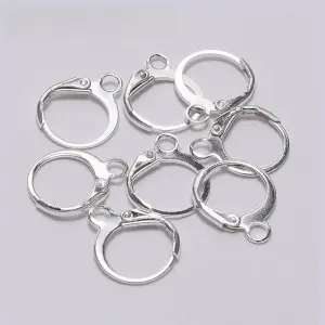 Silver Ear Hook 20 Piece Huggies Earrings