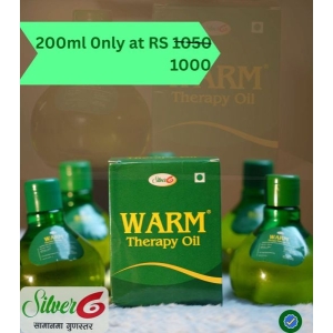 Silver Six 6 Warm Therapy Massage Oil 200ml | Back Pain