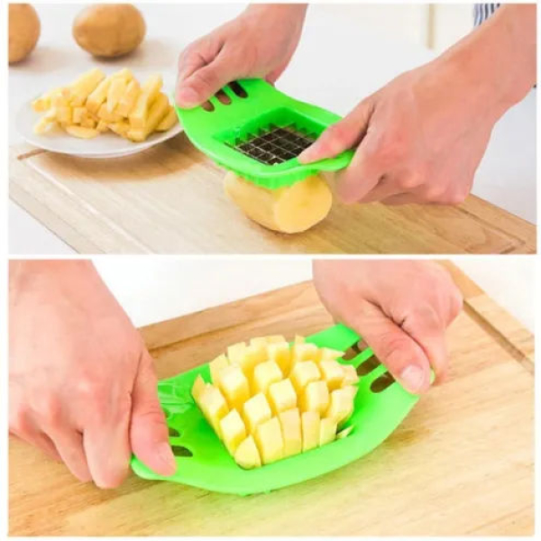Simple Cutter for French Fry - Handheld Iron Fries Slicer - Kitchen Stainless Hand Held Potato Cutters - Image 3