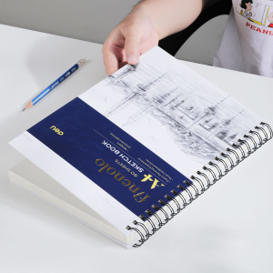 Sketch Book/ Finolo Side Flip 160 GSM 60 Sheets Side Bound Sketch Book for Professional Artist