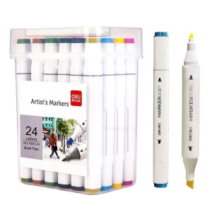 Sketch Markers Chisel and bullet set of 24