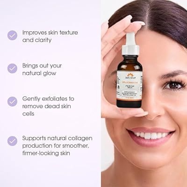 Skin Deva Ferulic Acid Serum 20 % Vitamin C With Vitamin E Plus Ferulic Acid Serum 30 ML Serum - Image 4