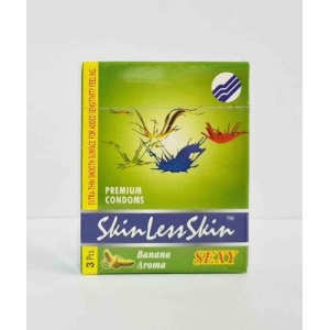 Skin Less Skin Banana Flavor Condom 3'S PACK OF 2