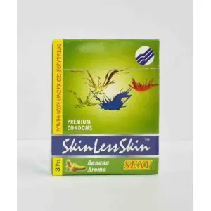 Skin Less Skin Banana Flavor Condom 3'S PACK OF 2