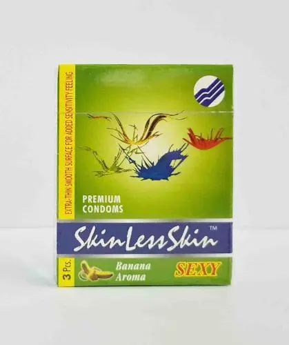Skin Less Skin Banana Flavor Condom 3'S PACK OF 2