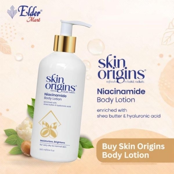 Skin Origins Niacinamide Body Lotion with Shea Butter and Hyaluronic Acid | Deep Hydration | Very Dry to Normal Skin | 300ml | Body lotion 300 ml by Genuine Collections - Image 2