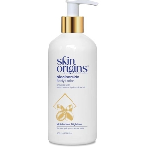 Skin Origins Niacinamide Body Lotion with Shea Butter and Hyaluronic Acid | Deep Hydration | Very Dry to Normal Skin | 300ml | Body lotion 300 ml by Genuine Collections