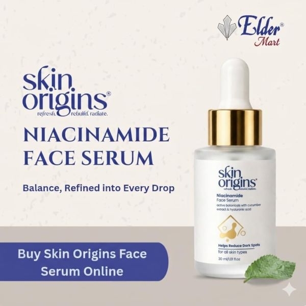 Skin Origins Niacinamide Face Serum with Cucumber Extract and Hyaluronic Acid | Helps Reduce Dark Spots | 30 ml | Face serum | Niacinaminde + cucumber+. by Genuine Collections - Image 2