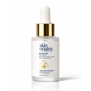 Skin Origins Niacinamide Face Serum with Cucumber Extract and Hyaluronic Acid | Helps Reduce Dark Spots | 30 ml | Face serum | Niacinaminde + cucumber+. by Genuine Collections