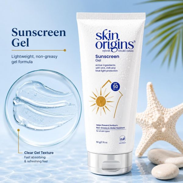 Lightweight & Non-Greasy | Broad Spectrum & Blue Light Protection | Daily use sunscreen | All skin types | For Men & Women - 50gm | No white Cast | by Genuine Collection